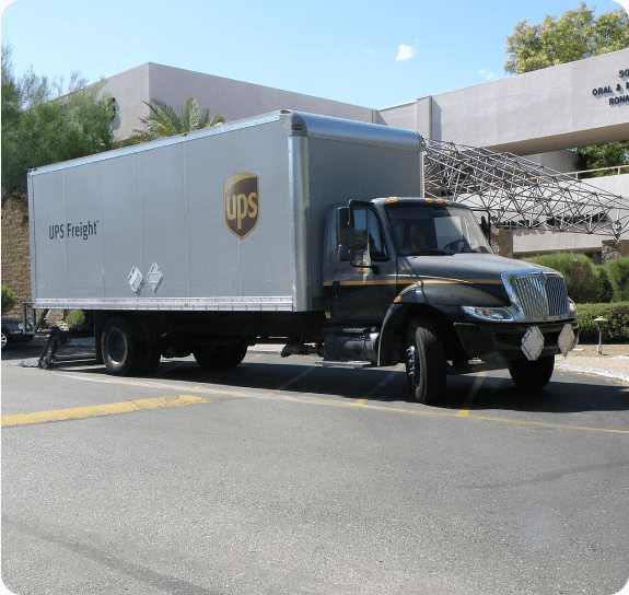 UPS freight truck representing seamless carrier integrations and shipping execution.